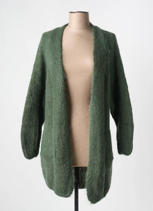 Gilet manches longues vert MARIE ILE DE RE pour femme