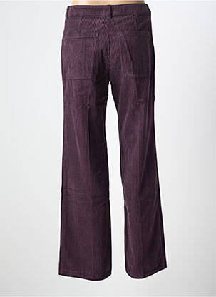 Pantalon flare stretch taille haute violet LABDIP femme