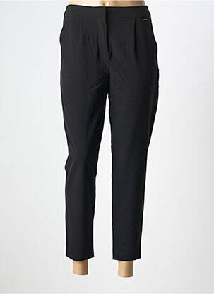 Pantalon chino poches taille haute noir B.YOUNG femme