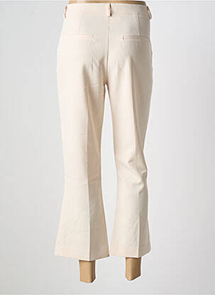 Pantalon 7/8 taille à pinces taille normale beige ICHI femme