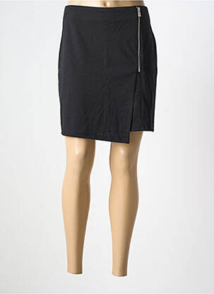 Jupe courte taille normale noir ICHI femme