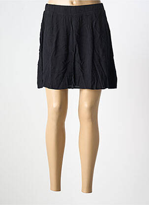 Jupe courte coupe évasée noir ICHI femme