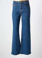 Jean coupe flare bleu fonce LA PETITE ETOILE pour femme seconde vue