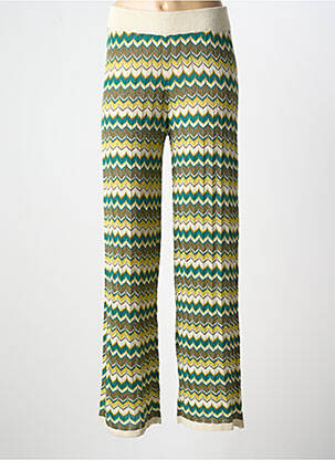 Pantalon droit vert VILA pour femme