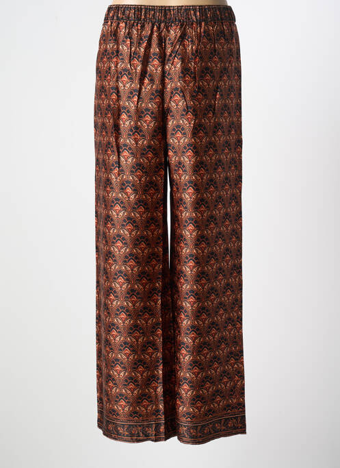 Pantalon large coupe fluide taille normale marron LA PETITE ETOILE femme