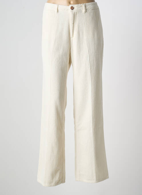 Pantalon flare stretch taille normale beige LABDIP femme