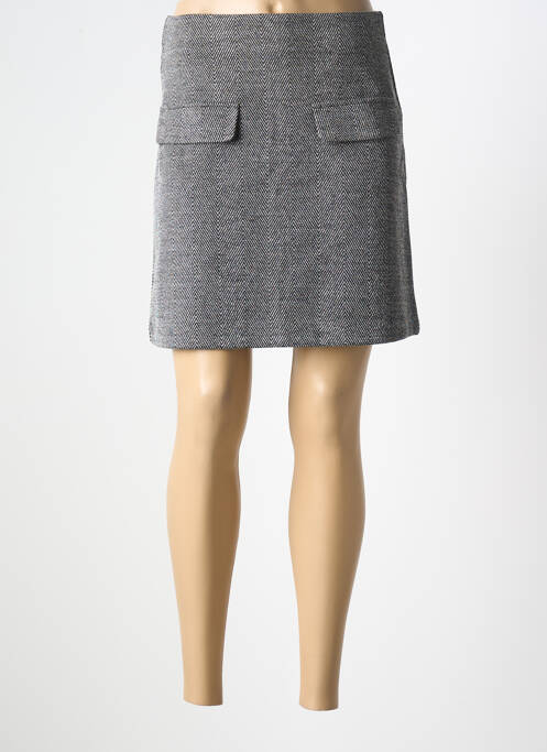 Jupe courte gris ICHI pour femme
