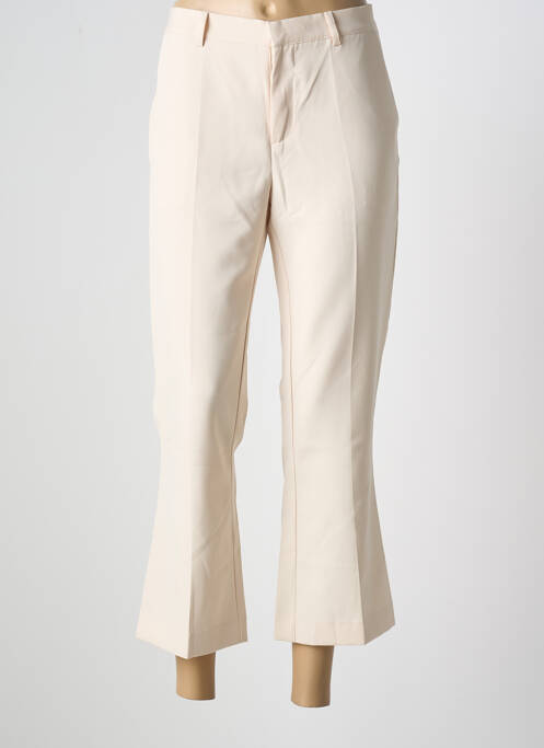 Pantalon 7/8 beige ICHI pour femme