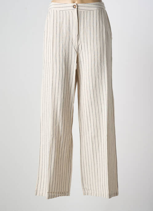 Pantalon flare beige LA PETITE ETOILE pour femme