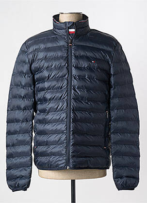 Doudoune manches longues sans capuche bleu TOMMY HILFIGER homme