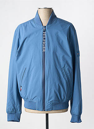 Veste casual resserrée sur le bas bleu TOMMY HILFIGER homme