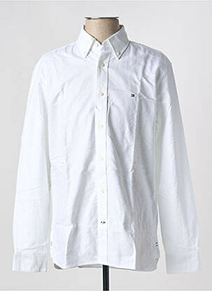 Chemise manches longues coupe droite blanc TOMMY HILFIGER homme