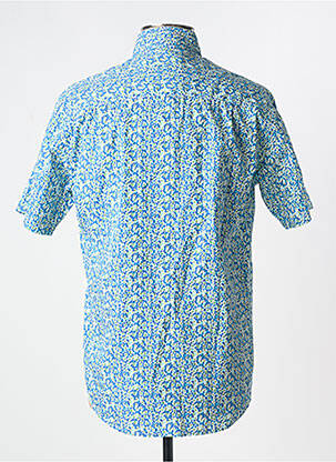 Chemise manches courtes coupe droite bleu SERGE BLANCO homme