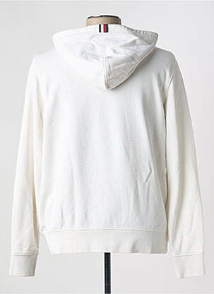 Sweat-shirt à capuche broderie manches longues blanc TOMMY HILFIGER homme