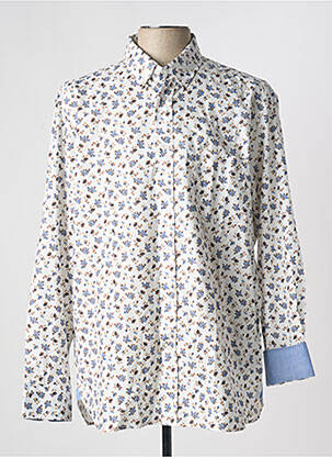 Chemise manches longues imprimé fleurs blanc EDEN PARK homme