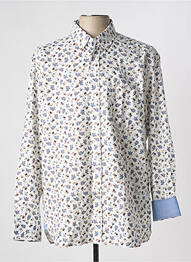 Chemise manches longues coupe droite blanc EDEN PARK homme