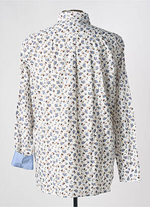 Chemise manches longues imprimé fleurs blanc EDEN PARK homme