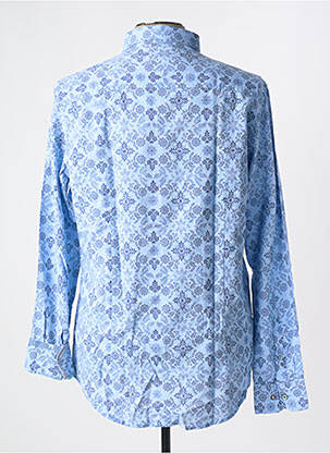 Chemise manches longues imprimé fleurs bleu NEW ZEALAND AUCKLAND homme