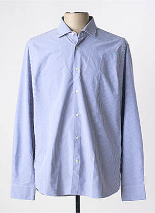 Chemise manches longues imprimé rayures bleu TOMMY HILFIGER homme