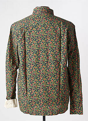 Chemise manches longues imprimé fleurs vert SERGE BLANCO homme
