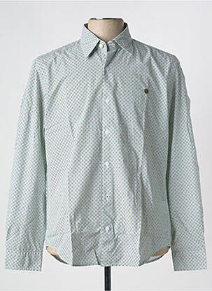 Chemise manches longues imprimé fantaisie vert SERGE BLANCO homme