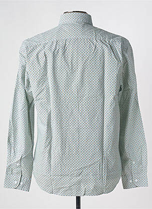 Chemise manches longues imprimé fantaisie vert SERGE BLANCO homme