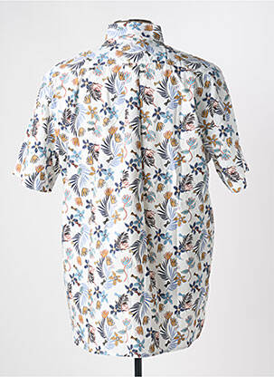 Chemise manches courtes imprimé fantaisie blanc EDEN PARK homme