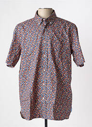 Chemise manches courtes coupe droite bleu EDEN PARK homme