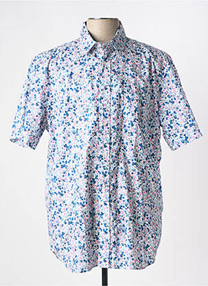 Chemise manches courtes coupe droite bleu EDEN PARK homme