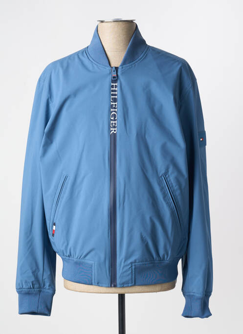 Veste casual resserrée sur le bas bleu TOMMY HILFIGER homme