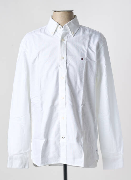 Chemise manches longues coupe droite blanc TOMMY HILFIGER homme