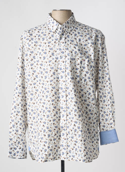 Chemise manches longues coupe droite blanc EDEN PARK homme