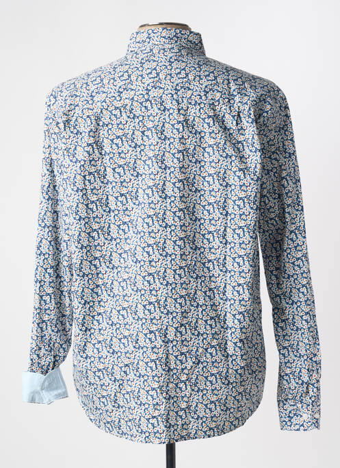 Chemise manches longues coupe droite bleu SERGE BLANCO homme