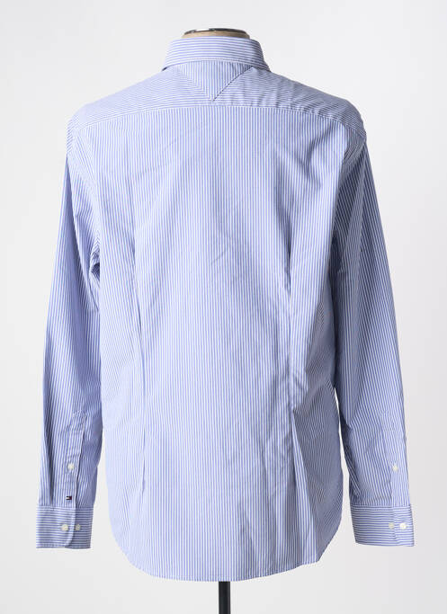 Chemise manches longues imprimé rayures bleu TOMMY HILFIGER homme