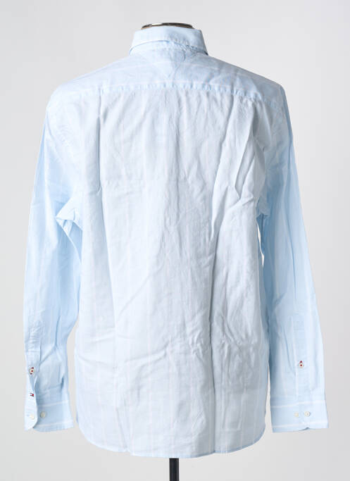 Chemise manches longues imprimé rayures bleu TOMMY HILFIGER homme