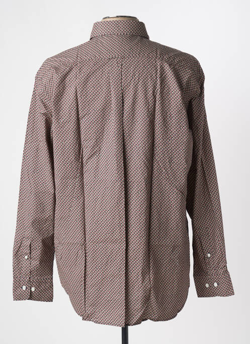 Chemise manches longues imprimé fantaisie marron EDEN PARK homme