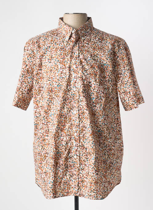 Chemise manches courtes coupe droite orange EDEN PARK homme