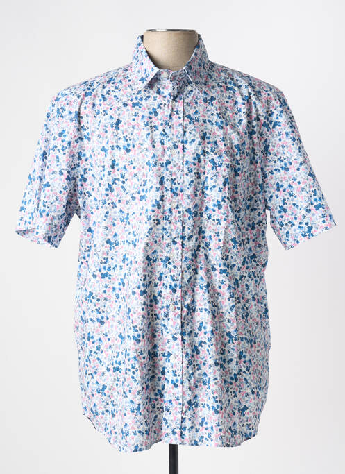 Chemise manches courtes coupe droite bleu EDEN PARK homme