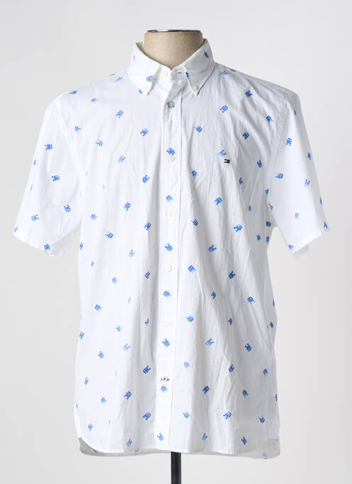 Chemise manches courtes blanc TOMMY HILFIGER pour homme