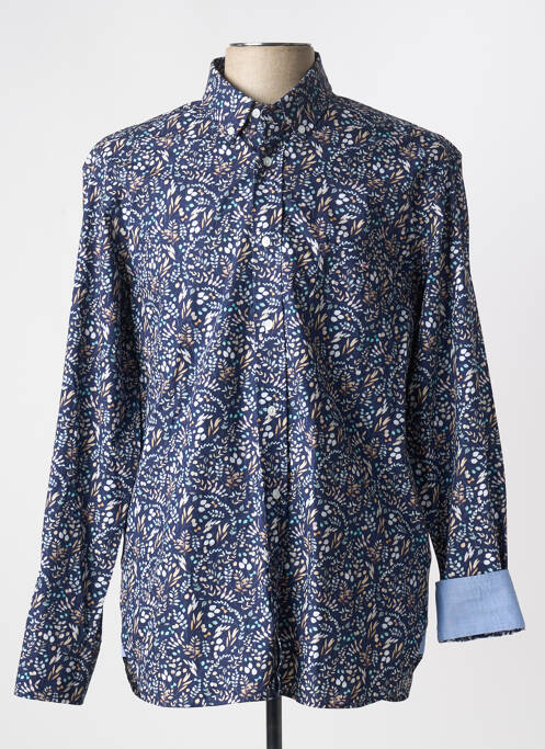 Chemise manches longues bleu EDEN PARK pour homme