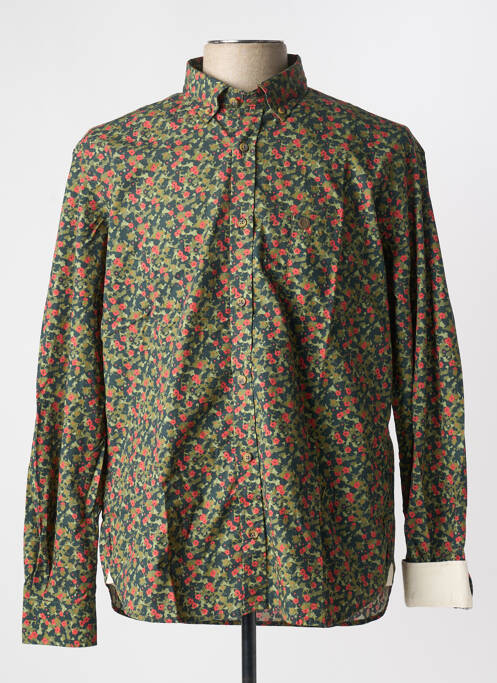 Chemise manches longues vert SERGE BLANCO pour homme