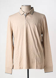 Polo manches longues manches longues beige EDEN PARK homme