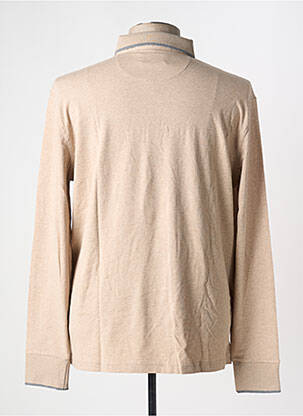 Polo manches longues manches longues beige EDEN PARK homme