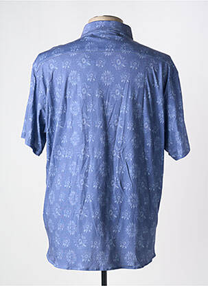 Chemise manches courtes imprimé fantaisie bleu SERGE BLANCO homme