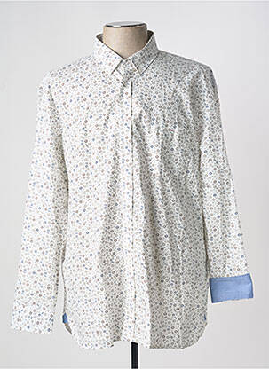 Chemise manches longues imprimé fantaisie blanc EDEN PARK homme