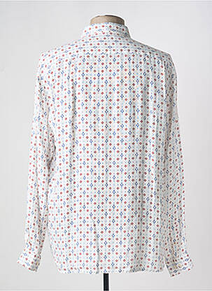 Chemise manches longues imprimé fantaisie blanc SERGE BLANCO homme