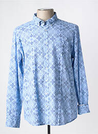 Chemise manches longues imprimé fantaisie bleu NEW ZEALAND AUCKLAND homme