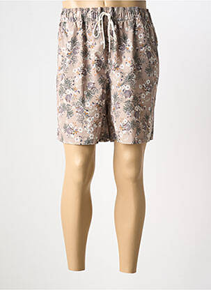 Short de bain imprimé fantaisie beige EDEN PARK homme