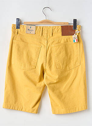 Bermuda coupe droite jaune MC homme