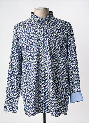 Chemise manches longues bleu EDEN PARK pour homme